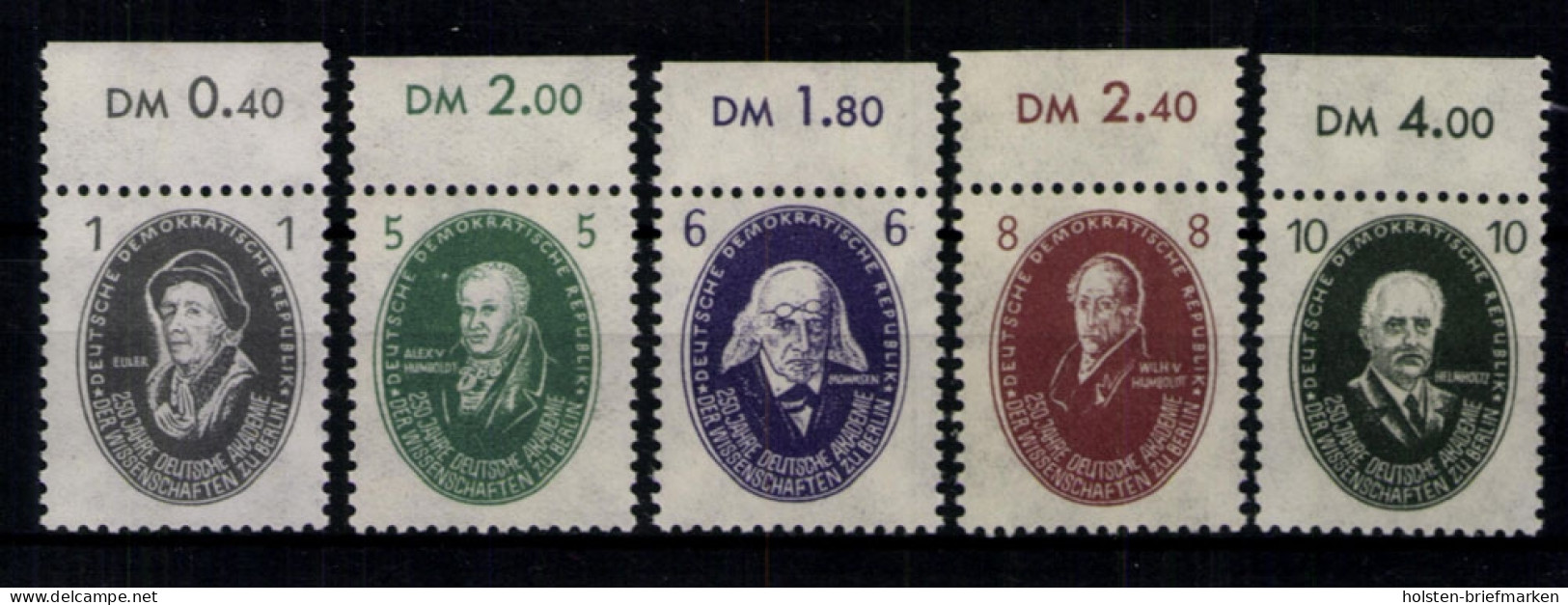 DDR, MiNr. 261-265, Oberränder, Postfrisch - Unused Stamps