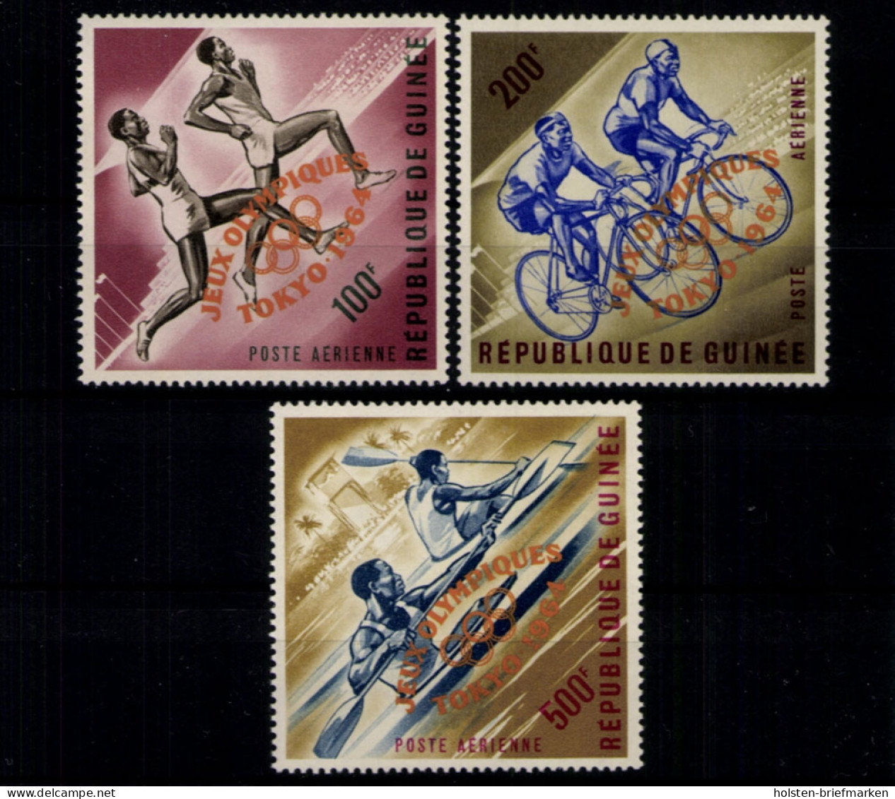 Guinea, MiNr. 239-241 B, Postfrisch - Guinee (1958-...)