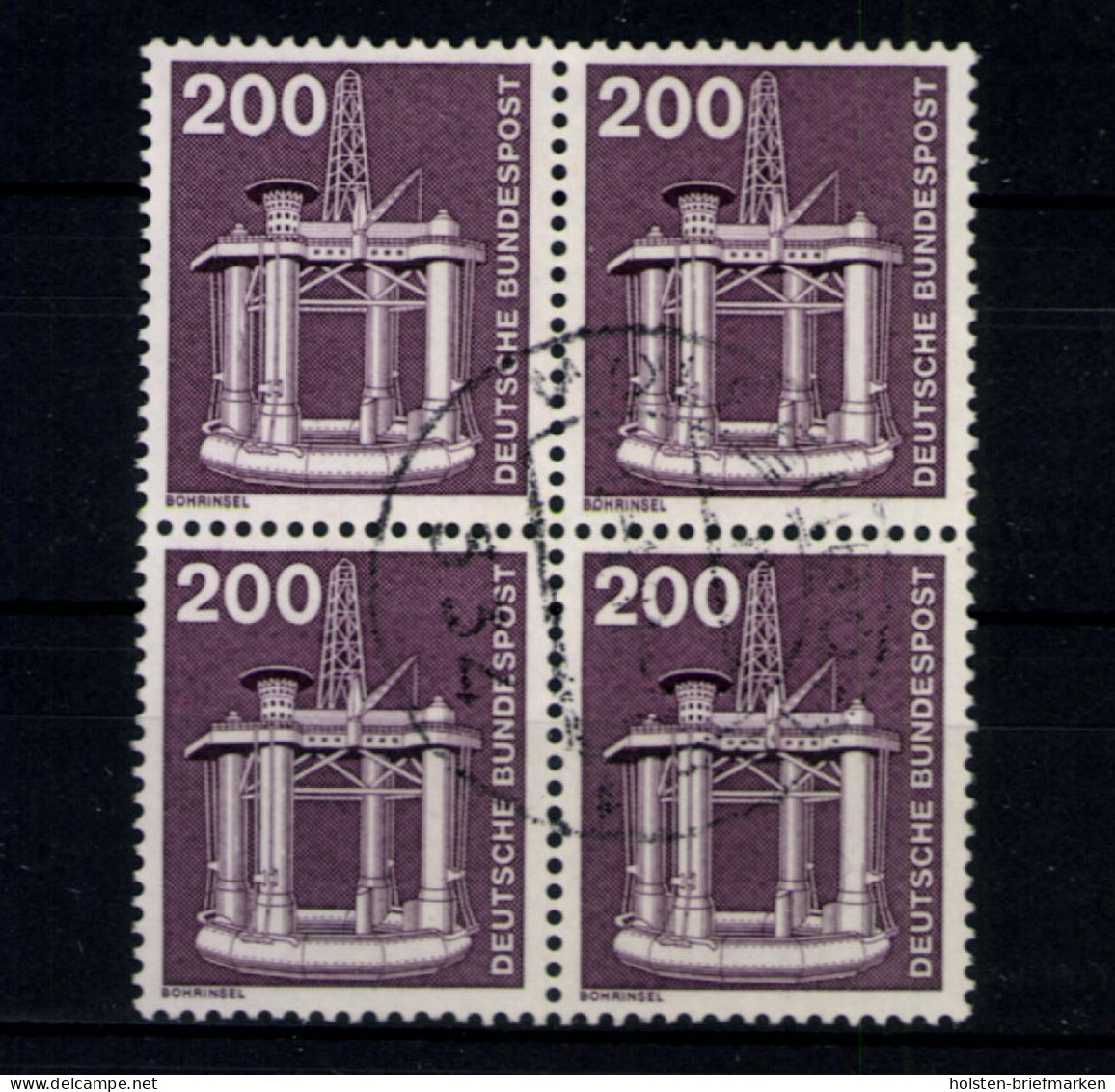 Deutschland (BRD), MiNr. 858, Viererblock, Gestempelt - Usados