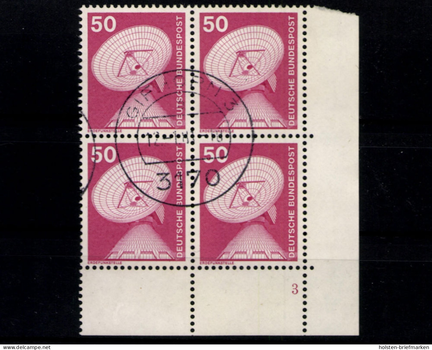 Deutschland (BRD), MiNr. 851, VB, Ecke Re. Unten, FN 3, Gestempelt - Usados