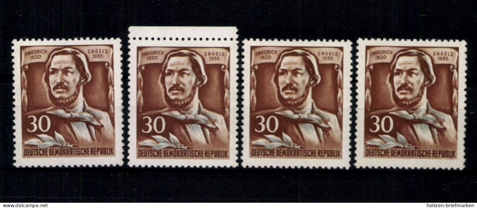 DDR, MiNr. 489 A, 4 Marken, Postfrisch - Unused Stamps