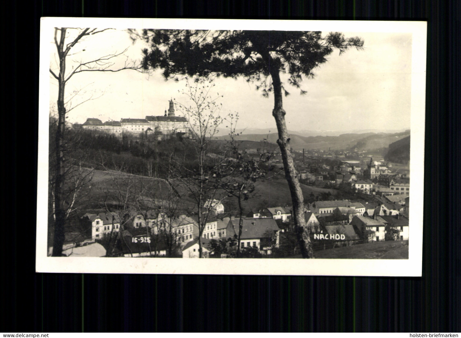 Nachod / Tschechien, Ortsansicht Mit Blick Zum Schloss - Tschechische Republik