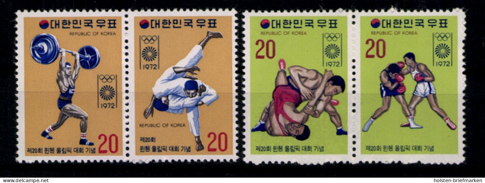 Korea-Süd, Olympiade, MiNr. 845-848, Paare, Postfrisch - Korea, South