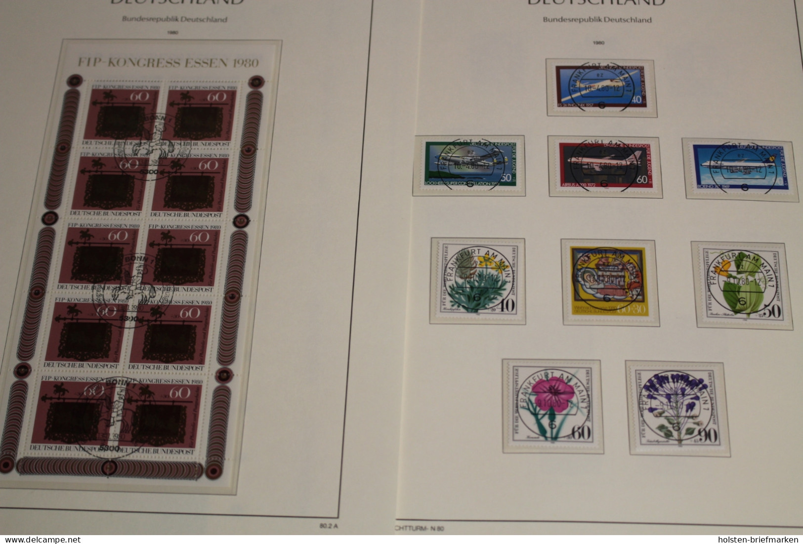 Deutschland (BRD) 1980-1984, Viele Zentrische Stempel, LT Vordruckblätter - Sammlungen