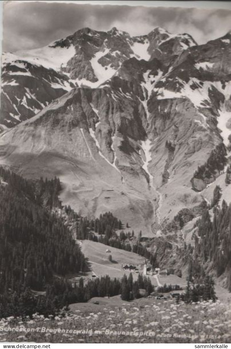 40080 - Österreich - Schröcken - Mit Braunarlspitze - Ca. 1955 - Schröcken