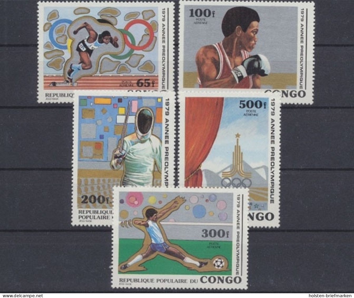 Kongo (Brazzaville), MiNr. 707-711, Postfrisch - Sonstige & Ohne Zuordnung