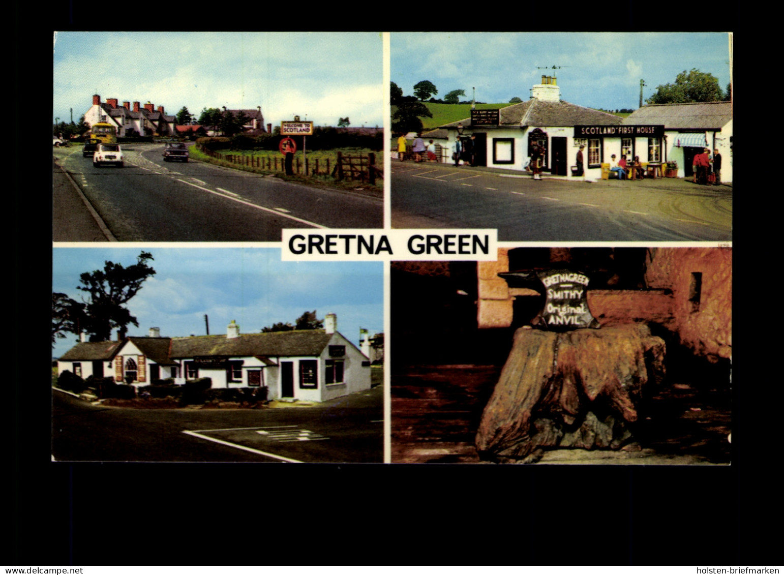 Gretna Green, Südschottland, 4 Bilderkarte - Other & Unclassified
