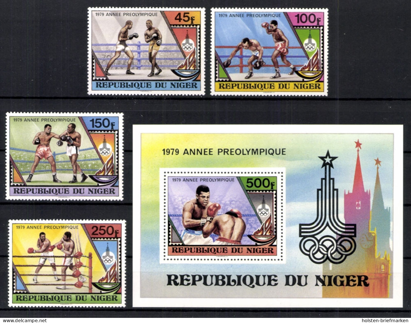 Niger, MiNr. 673-676 + Block 24, Postfrisch - Niger (1960-...)