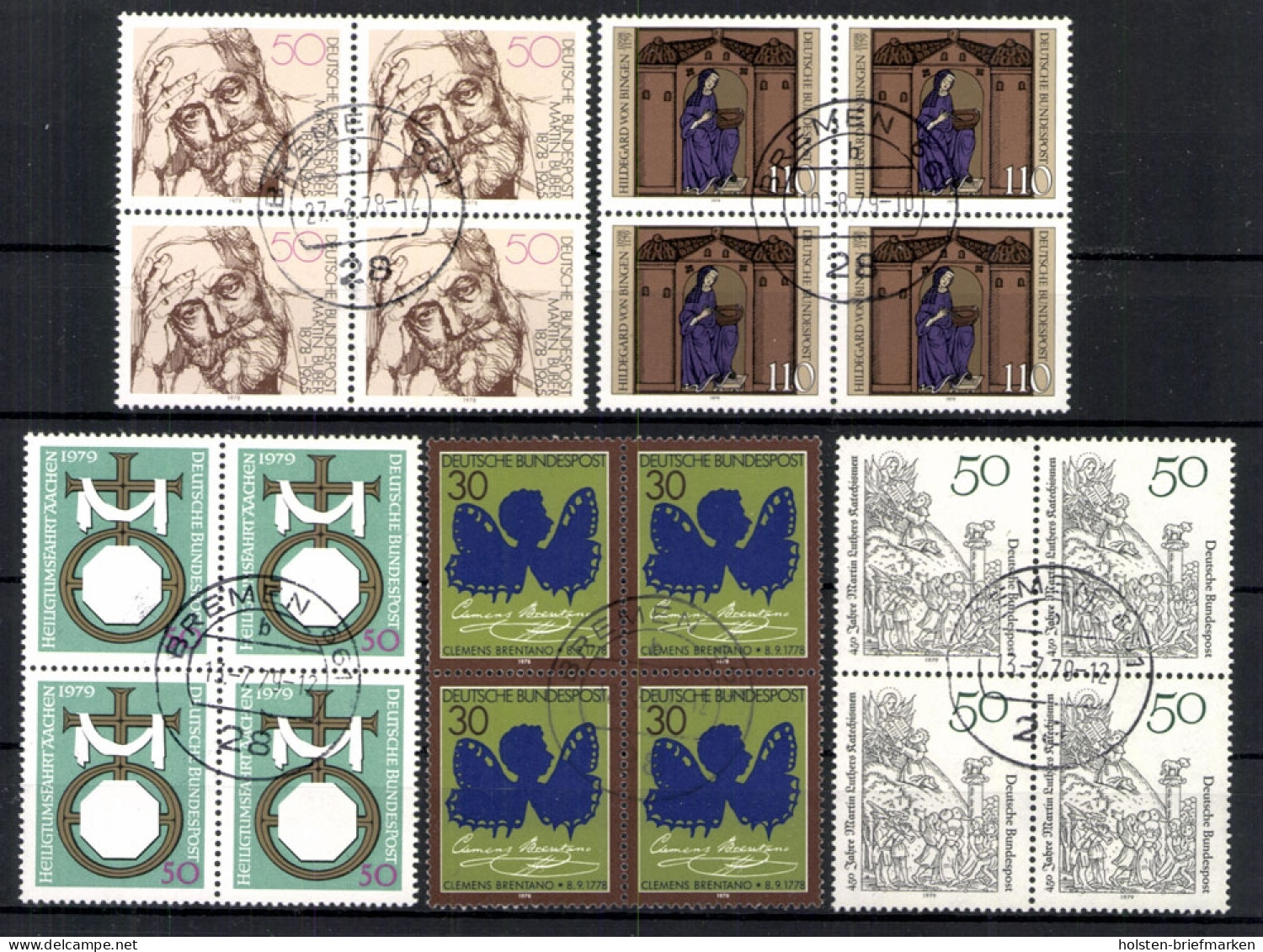 Deutschland (BRD), MiNr. 962,978,1016,1017,1018 VB, Gestempelt - Used Stamps