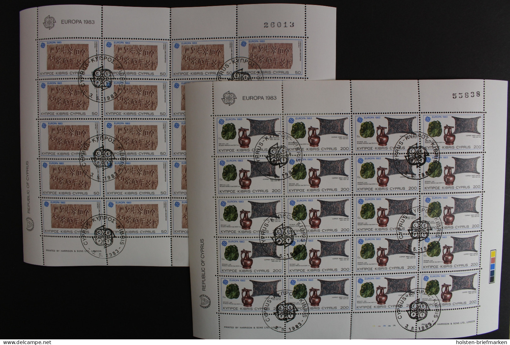 Zypern, MiNr. 582-583, Bogen, Gestempelt - Nuevos