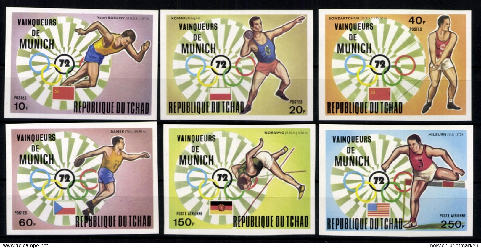 Tschad, MiNr. 620-625 B, Postfrisch - Tschad (1960-...)