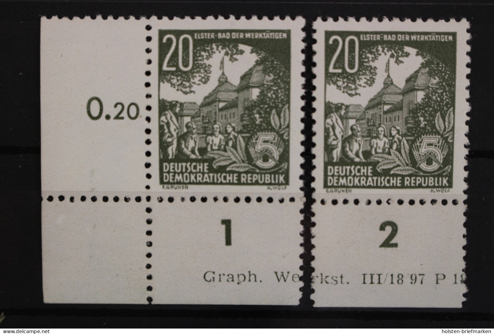 DDR, MiNr. 413 XII Druckvermerk 2, Postfrisch, BPP Signatur - Unused Stamps