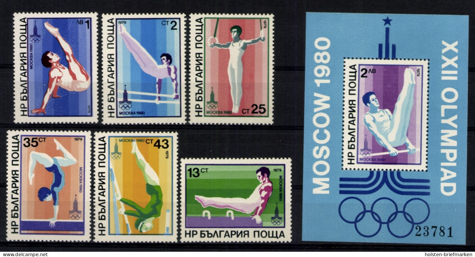 Bulgarien, MiNr. 2800-2805, Block 93, Postfrisch - Altri & Non Classificati