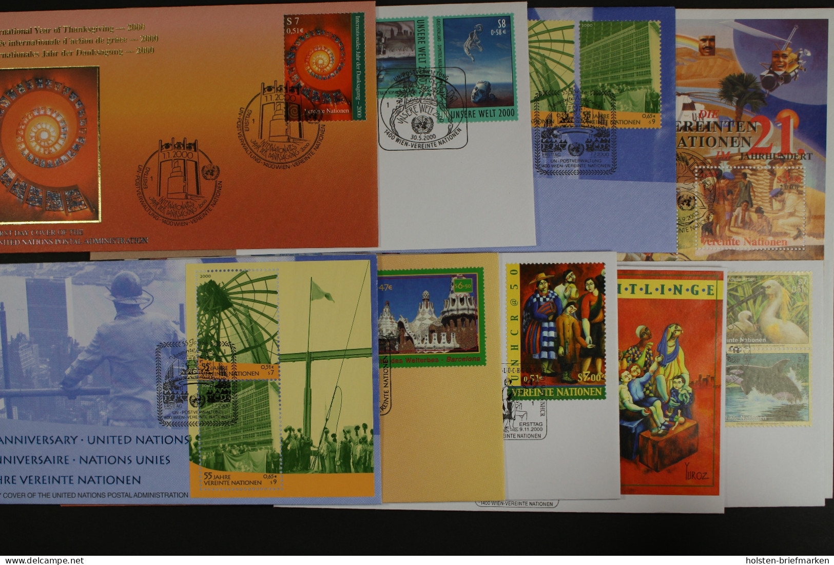 UNO Wien, 9 UNPA FDC Aus 2000 - Other & Unclassified