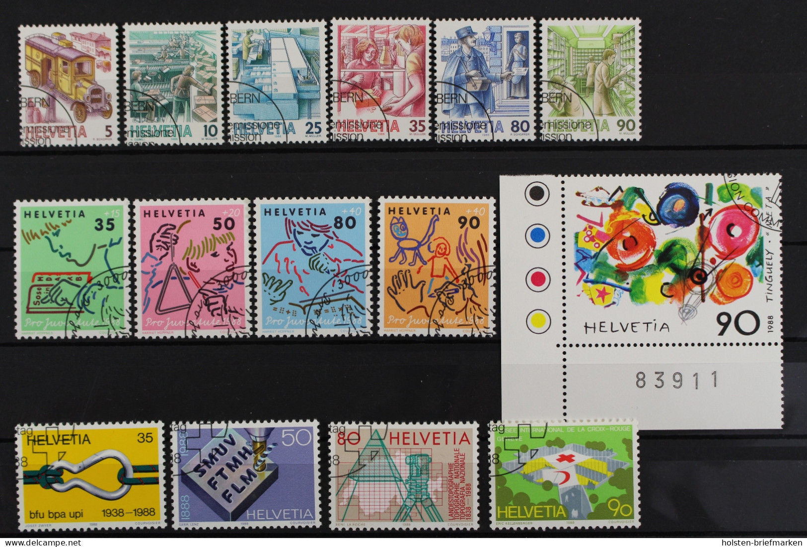 Schweiz, Partie Aus Den Jahren 1986 / 1988, ESST - Unused Stamps