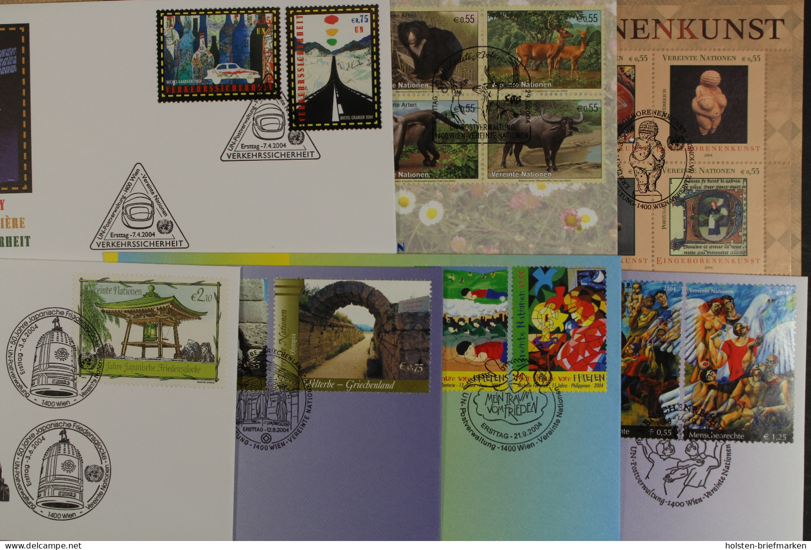 UNO Wien, 7 UNPA FDC Aus 2004 - Other & Unclassified