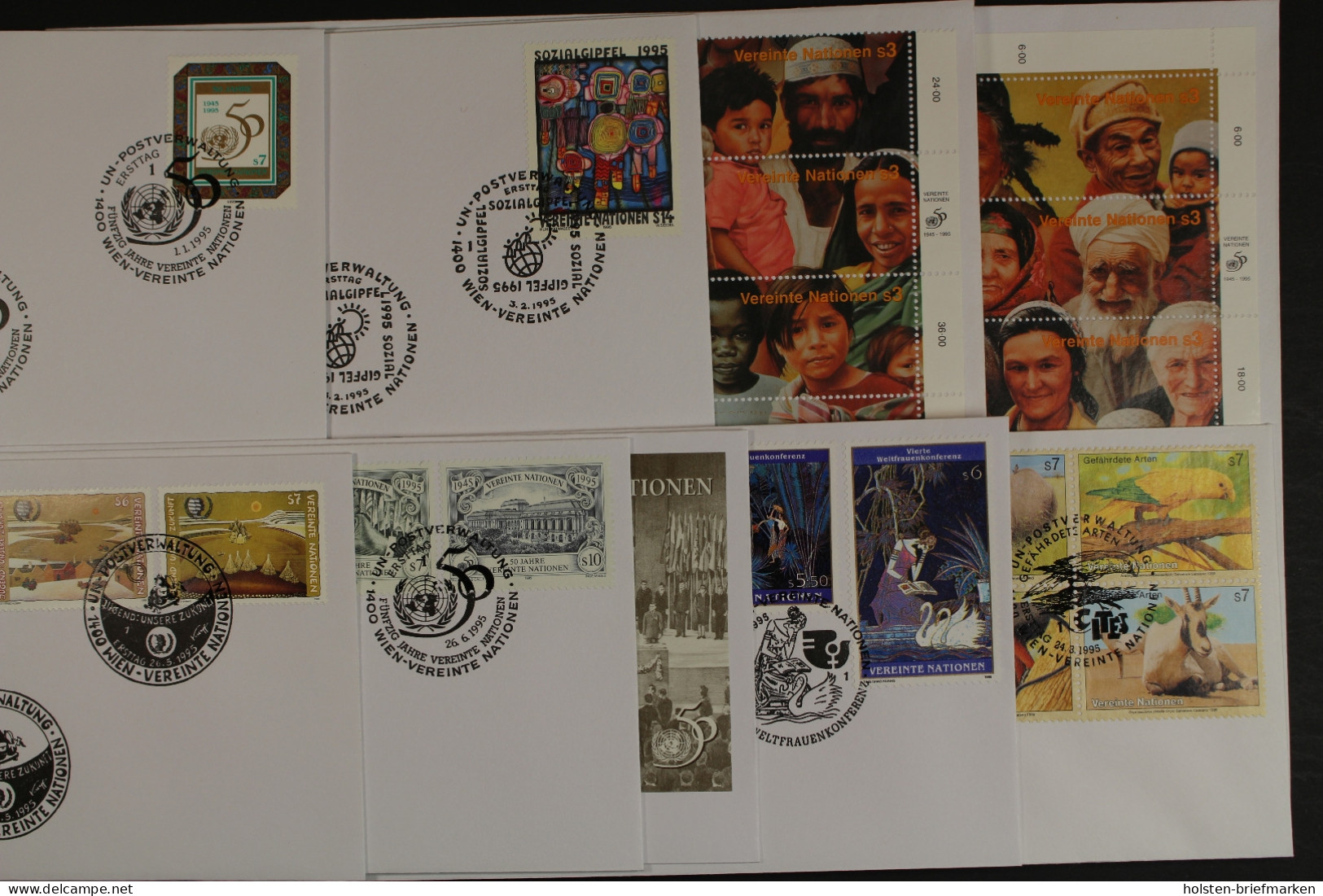 UNO - Wien, MiNr. 178-201, Jahrgang 1995, FDC - Autres & Non Classés