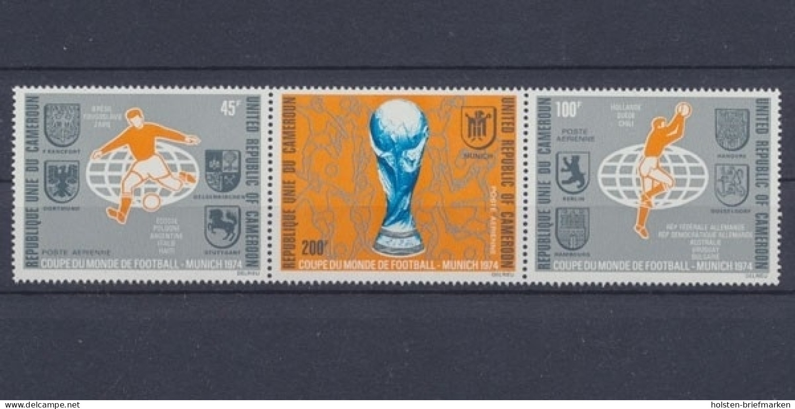 Kamerun, MiNr. 774-776 Zd, Postfrisch - Camerún (1960-...)