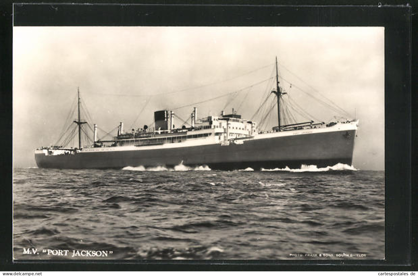AK Handelsschiff M. V. Port Jackson Auf Hoher See  - Cargos