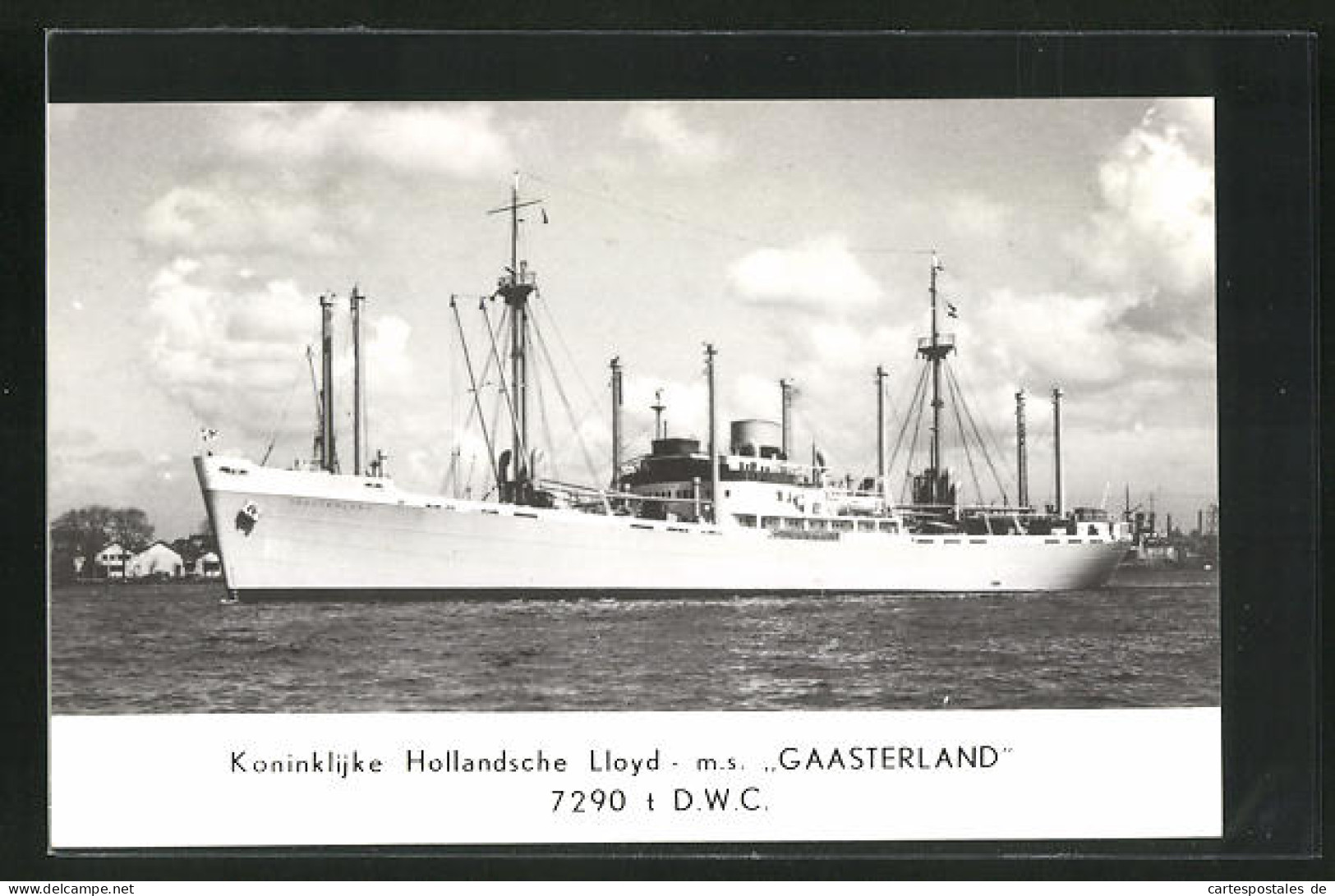 AK Kininklijke Hollandsche Lloyd, Handelsschiff M.s. Gaasterland  - Cargos