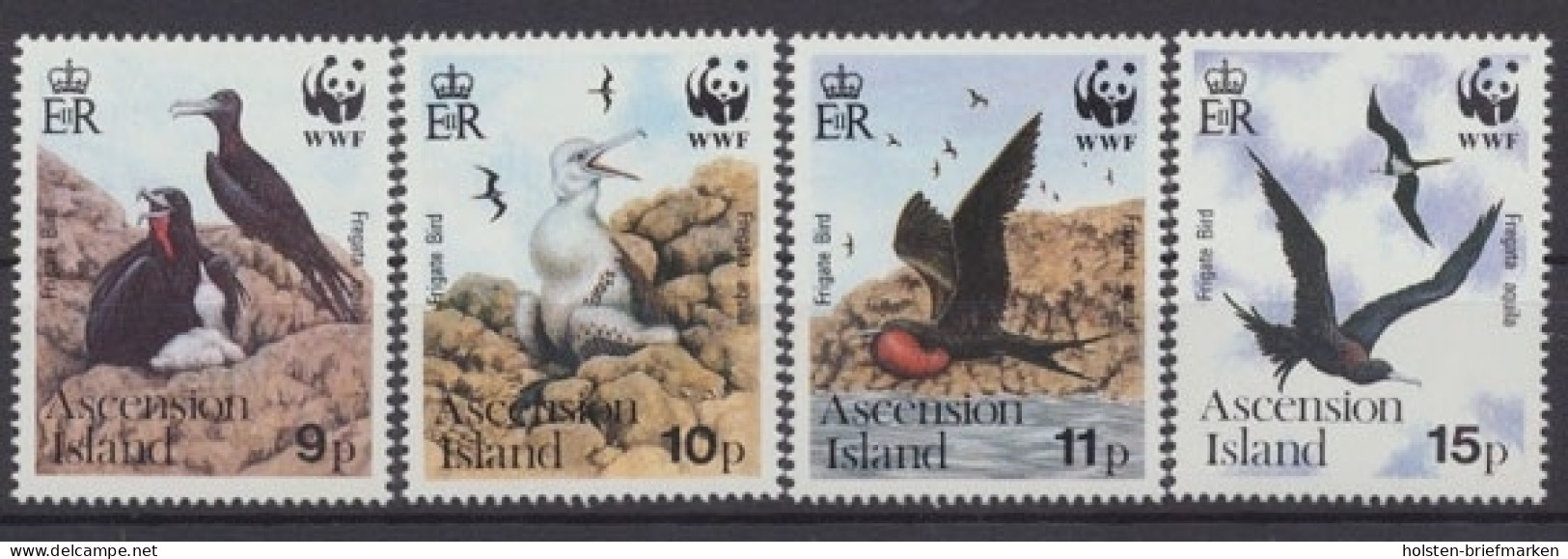 Ascension, Vögel, MiNr. 521-524, Postfrisch - Ascension