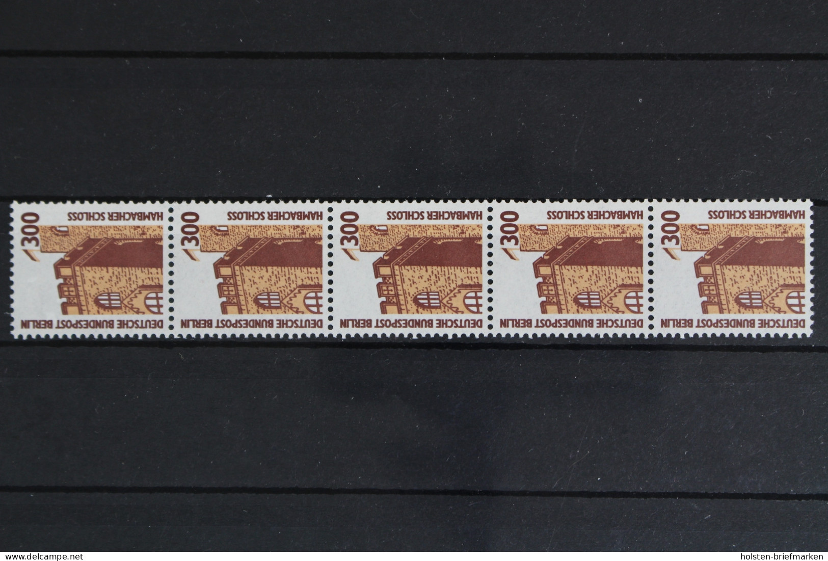 Berlin, MiNr. 799 A R, 5er Streifen, ZN 150, Postfrisch - Roller Precancels