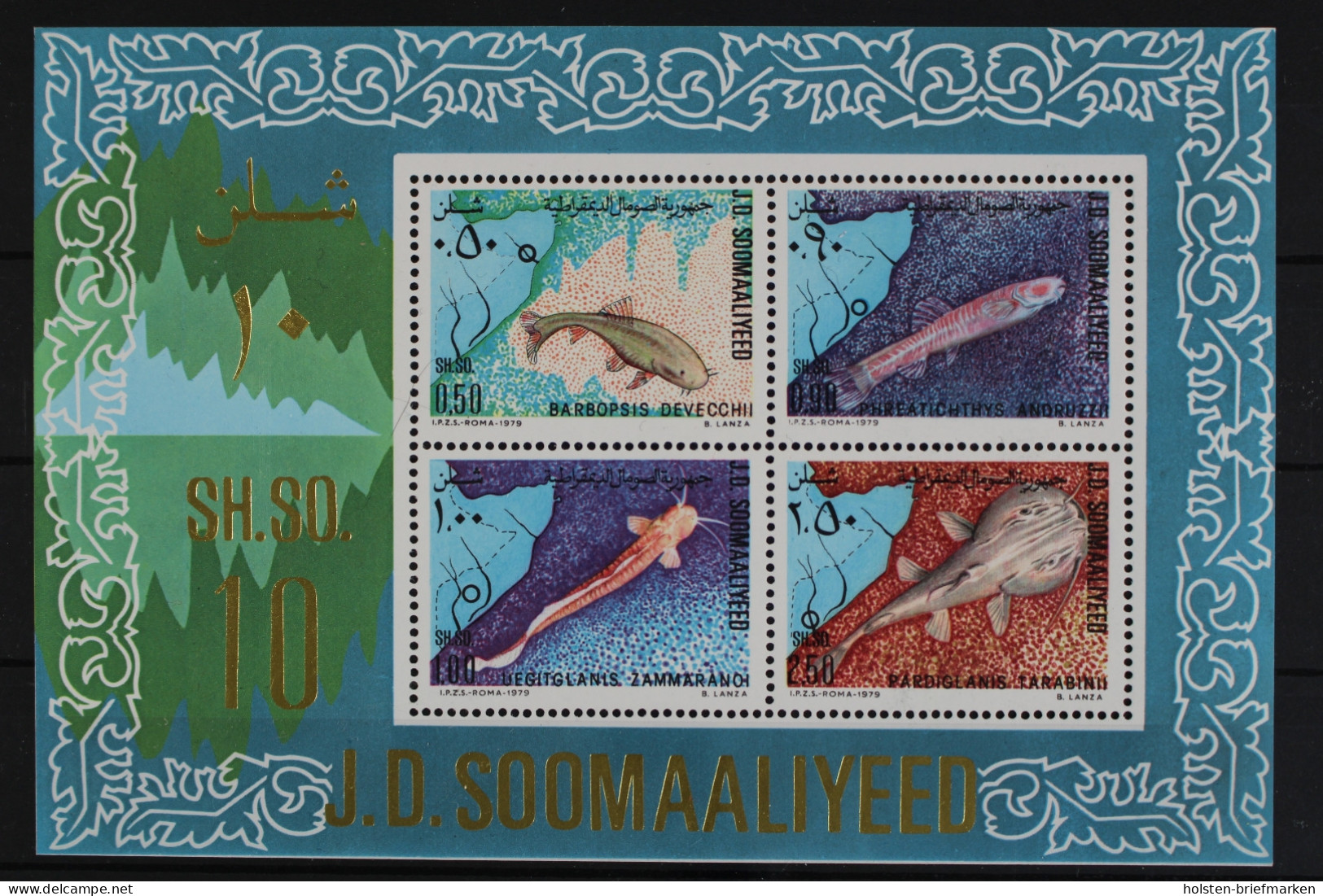 Somalia, Fische / Meerestiere, MiNr. Block 9, Postfrisch - Somalia (1960-...)