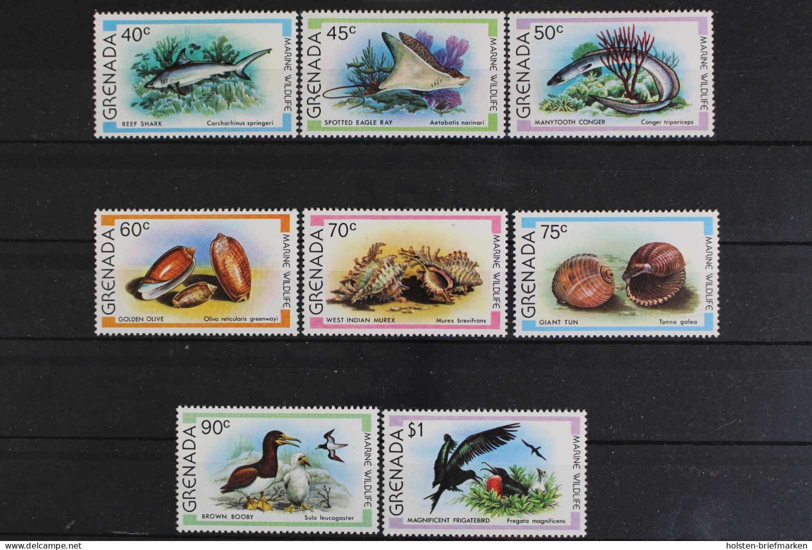 Grenada, Fische / Meerestiere, MiNr. 974-981, Postfrisch - Grenade (1974-...)