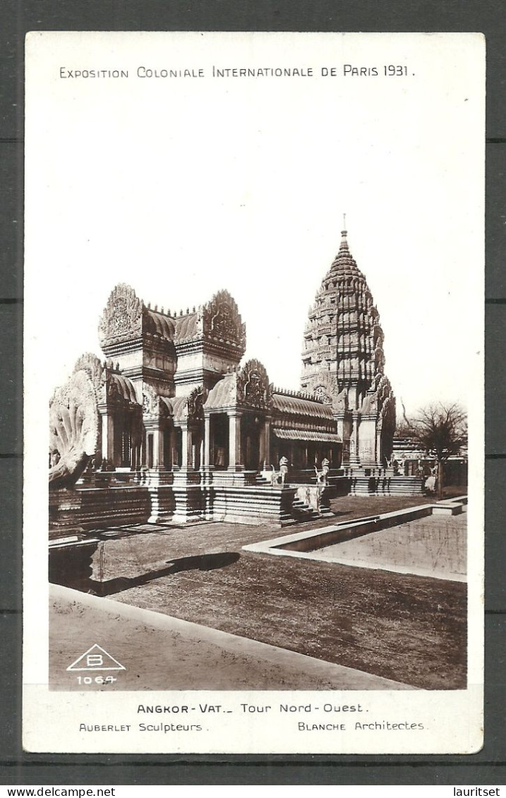 Paris 1931 Exposition Coloniale Internationale Angkor-Vat Temple, Unused - Exhibitions