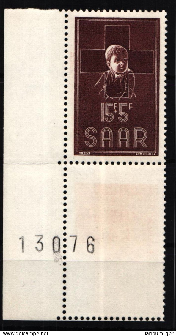 Saarland 350 Postfrisch Vom Eckrand, Gefaltet #JR159 - Autres & Non Classés