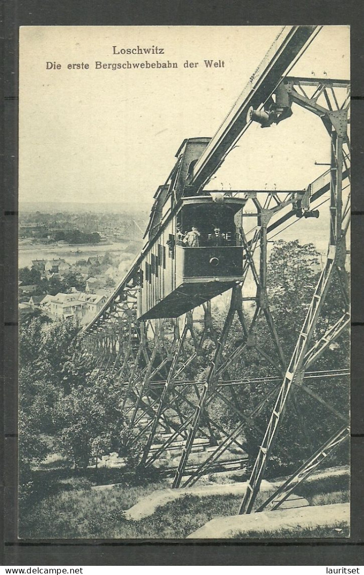 Germany Deutschland Loschwitz, Die Erste Bergschwebebahn Der Welt, Unused - Autres & Non Classés