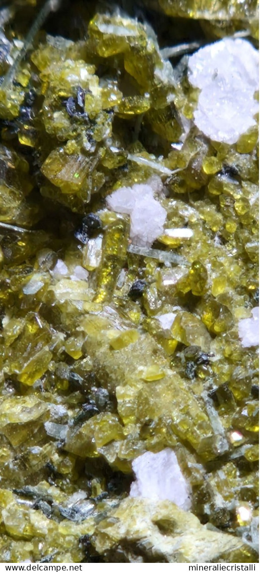 Epidoto E Diopside Cristalli Su Matrice 721gr  Valle Antrona Piemonte Italia - Minéraux