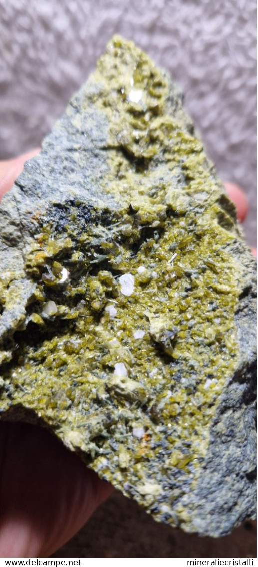 Epidoto E Diopside Cristalli Su Matrice 721gr  Valle Antrona Piemonte Italia - Mineralen