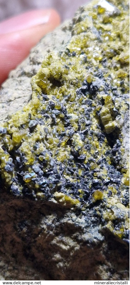 Epidoto E Diopside Cristalli Su Matrice 721gr  Valle Antrona Piemonte Italia - Minerali