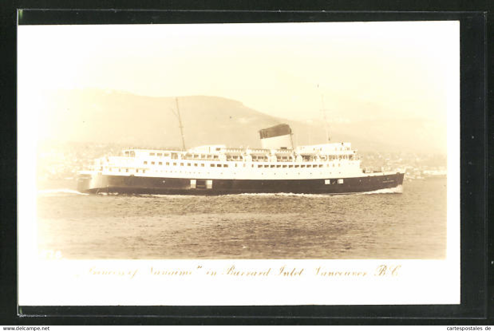 AK Passagierschiff S.S. Princess Of Nanaimo In Voller Fahrt  - Steamers