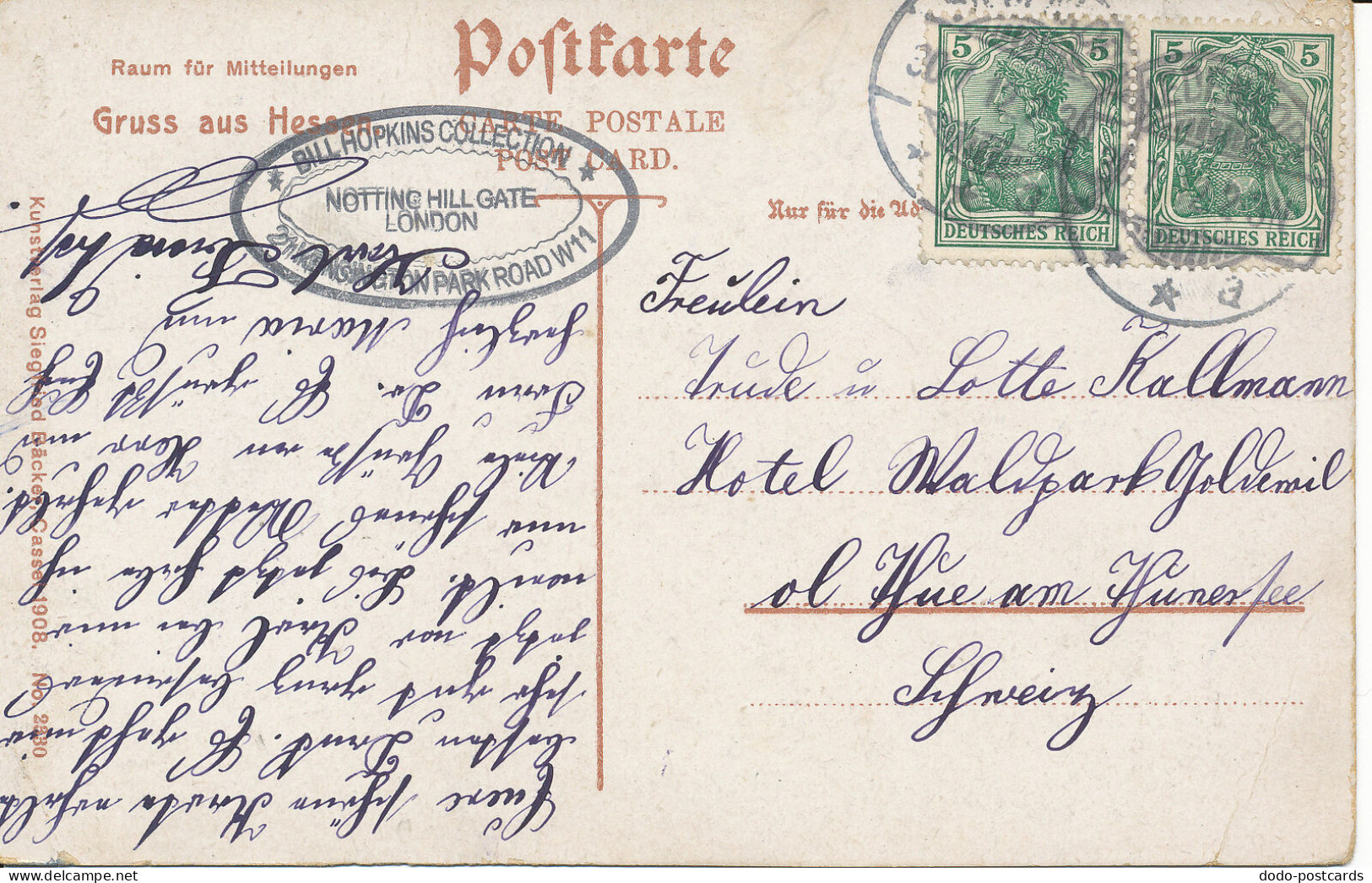 PC41043 Gruss Aus Hessen. Siegfried Backer. 1912. B. Hopkins - Monde