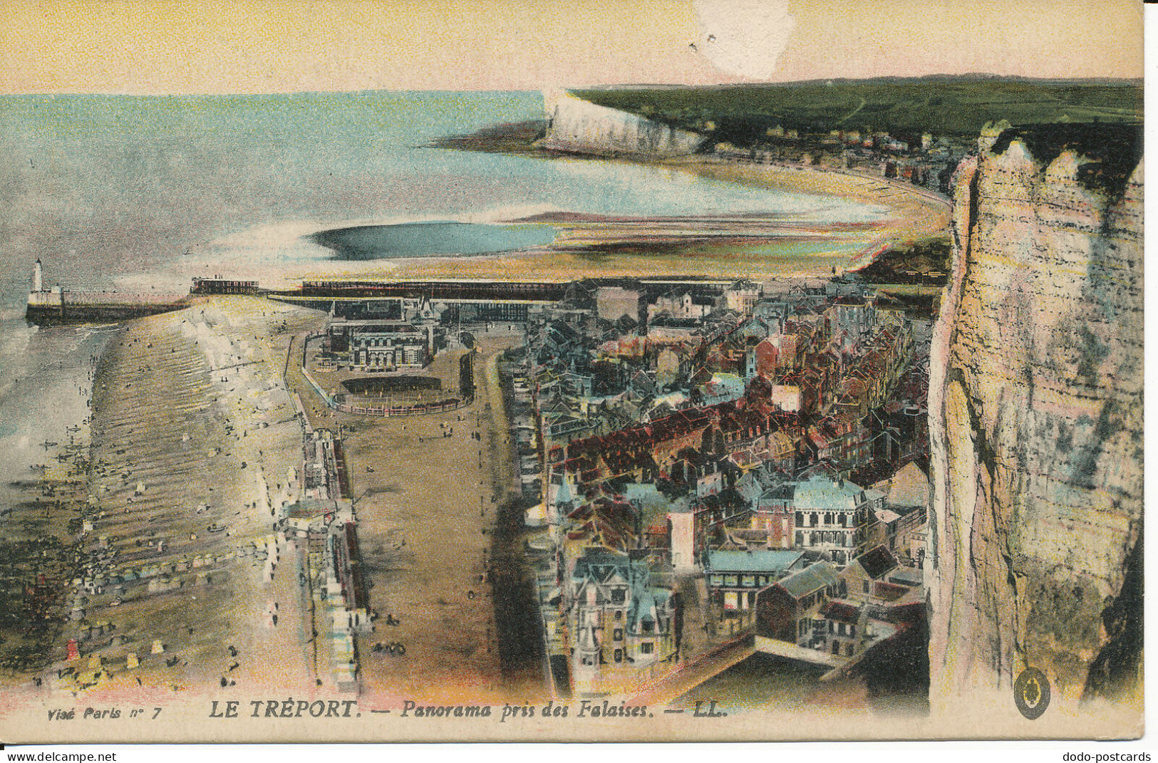 PC40914 Le Treport. Panorama Pris Des Falaises. Levy Fils. No 7. B. Hopkins - Monde