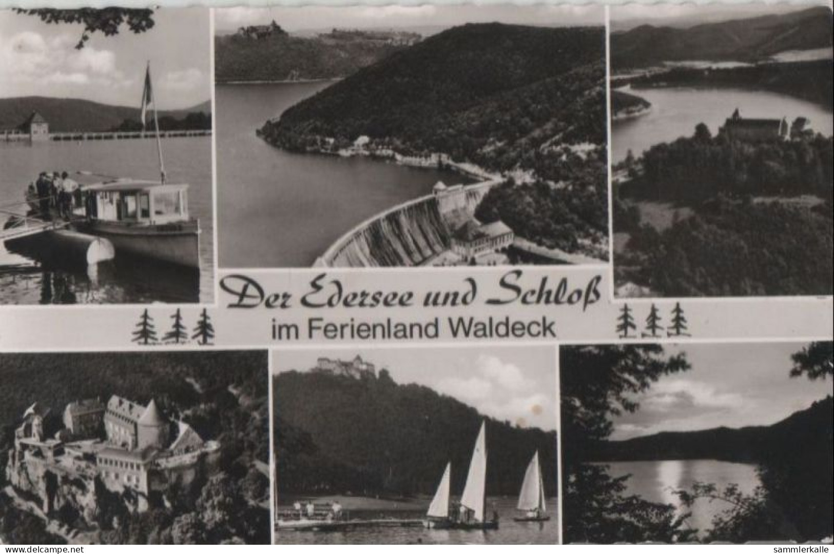 38504 - Edersee - Mit Schloss - 1969 - Edersee (Waldeck)