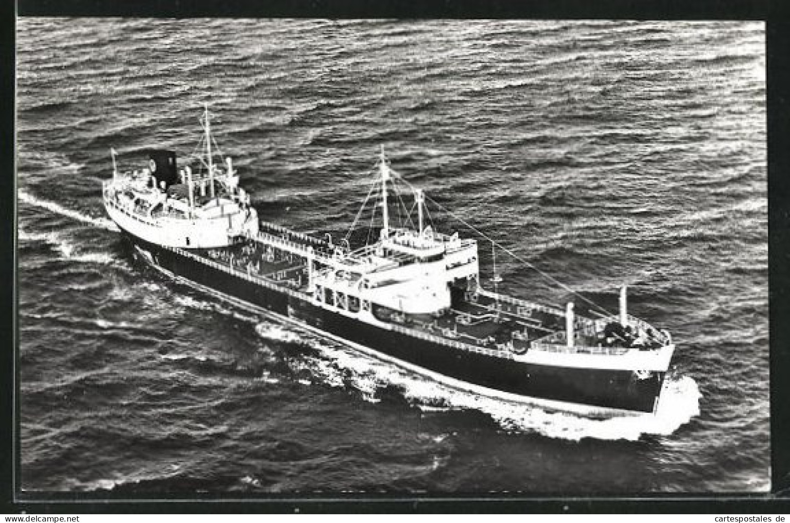 AK Handelsschiff M.T.S. Papendrecht In Voller Fahrt Aus Der Vogelschau  - Cargos