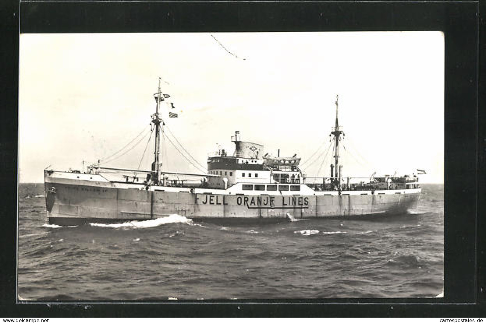 AK Handelsschiff M.S, Prins Willem IV Bei Voller Fahrt  - Cargos