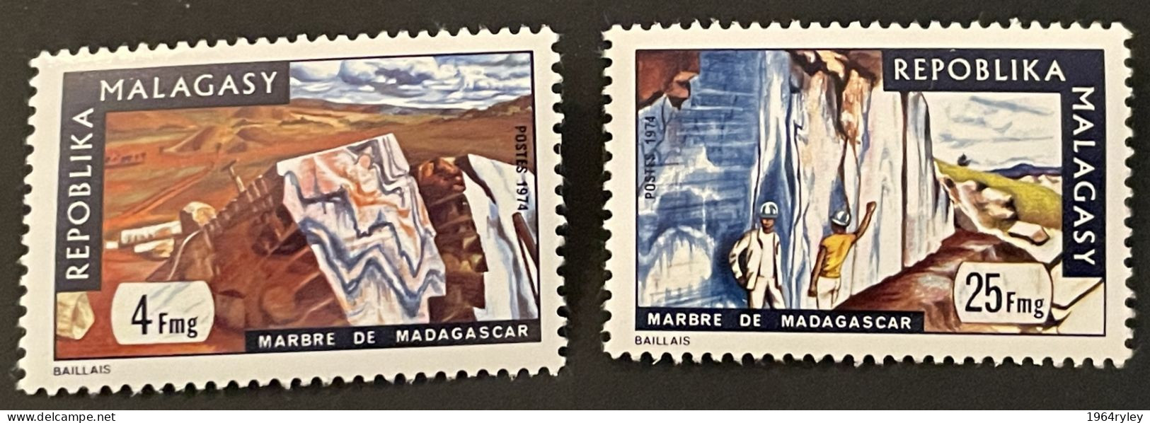 MADAGASCAR  - MNH** - 1974 - # 543/544 - Madagaskar (1960-...)