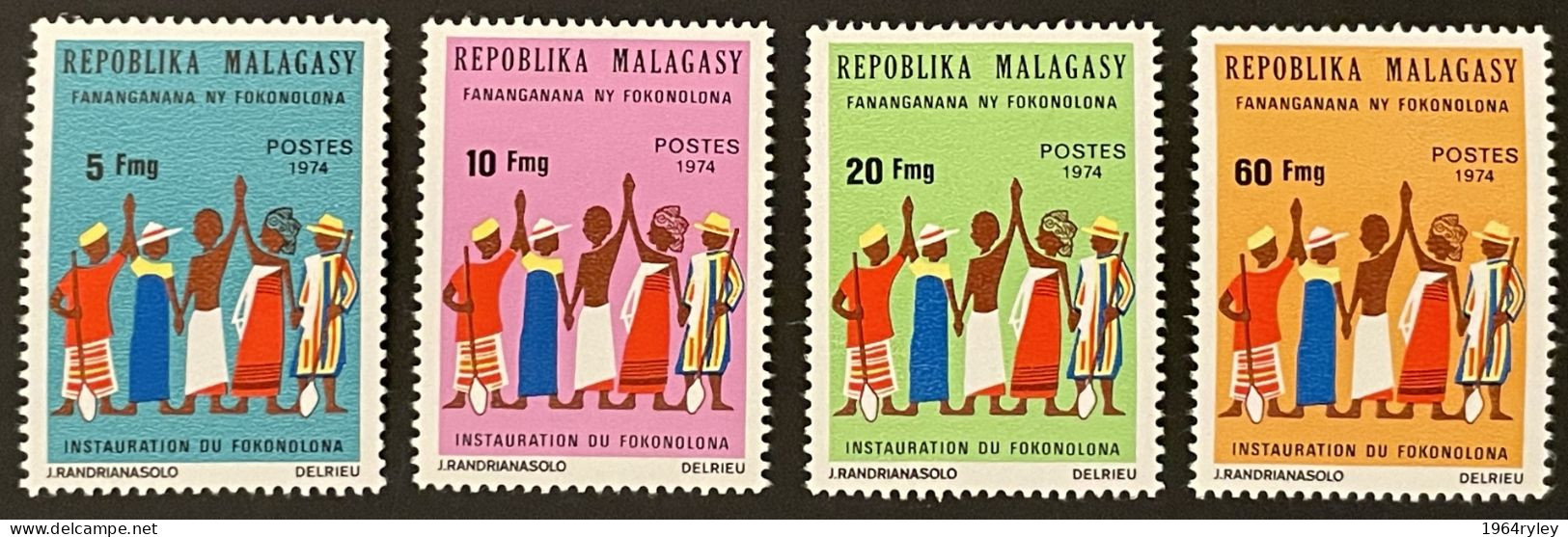 MADAGASCAR  - MNH** - 1974 - #  549/552 - Madagascar (1960-...)