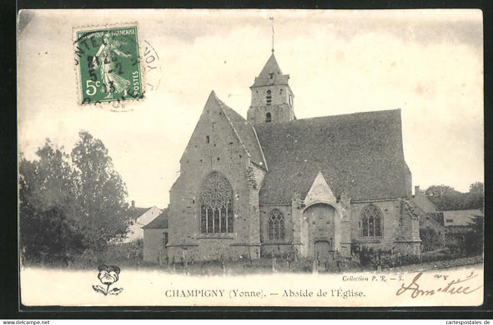 CPA Champigny, Abside De L`Eglise  - Champigny