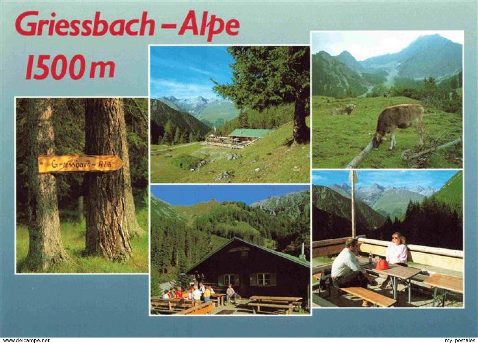 73967662 Griessbach-Alpe_1500m_Haeselgehr_Tirol_AT Berghuette Landschaftspanoram - Autres & Non Classés