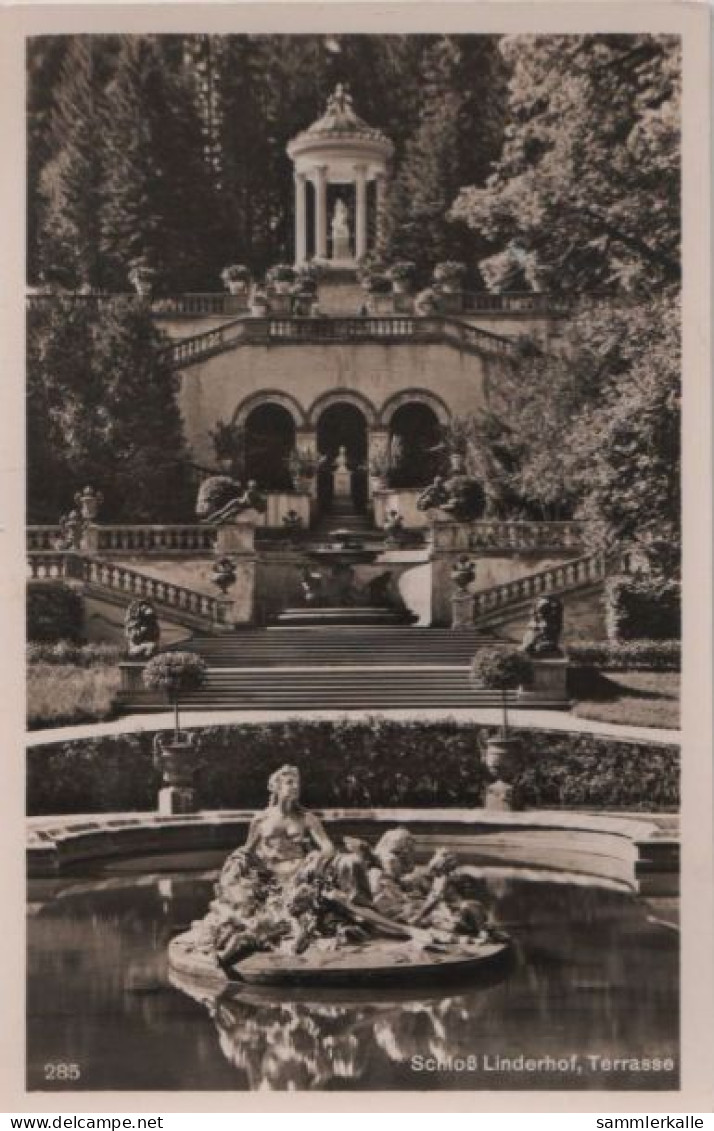 38401 - Ettal, Linderhof - Terrasse - Ca. 1955 - Garmisch-Partenkirchen