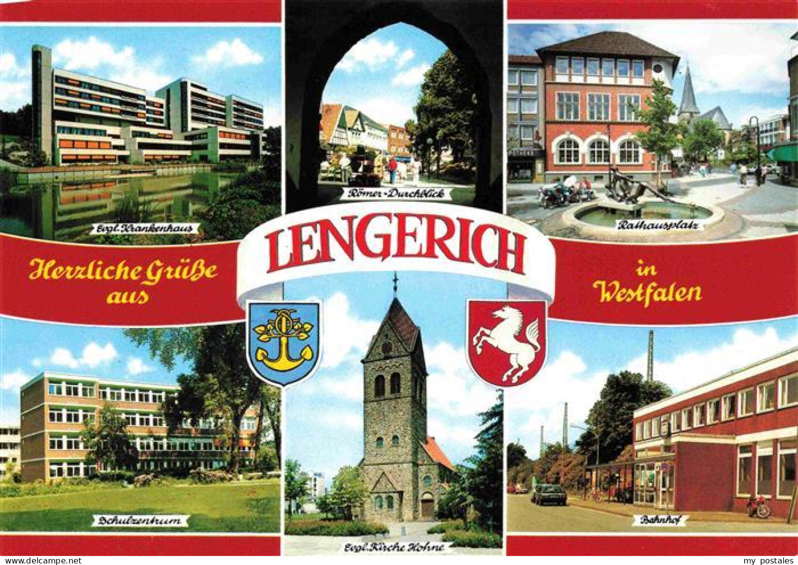73967603 Lengerich_Westfalen Krankenhaus Roemer-Durchblick Rathausplatz Schulzen - Lengerich