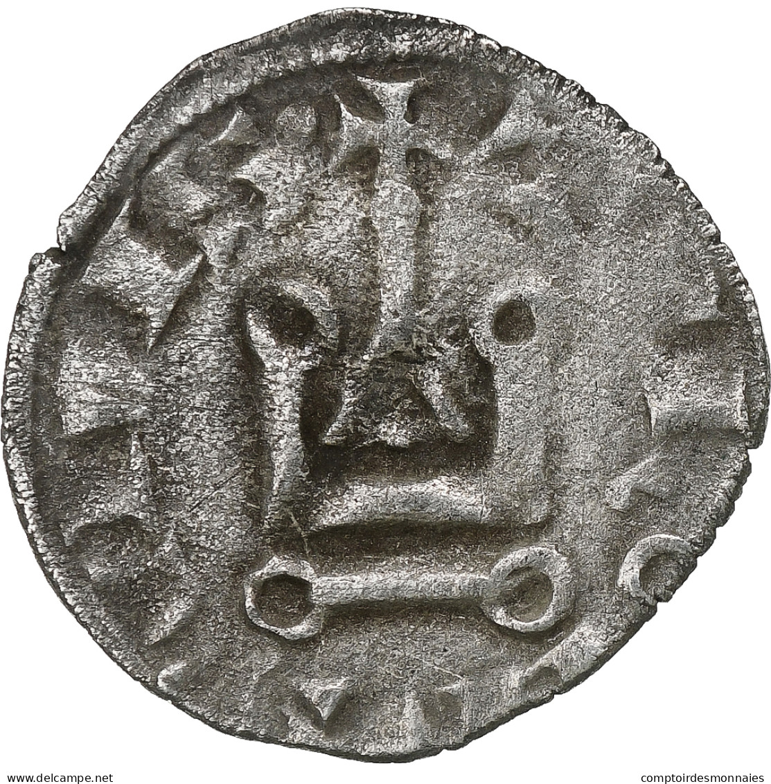 France, Philippe IV, Denier Tournois, 1290-1295, Billon, TTB, Duplessy:225 - 1285-1314 Philippe IV Le Bel