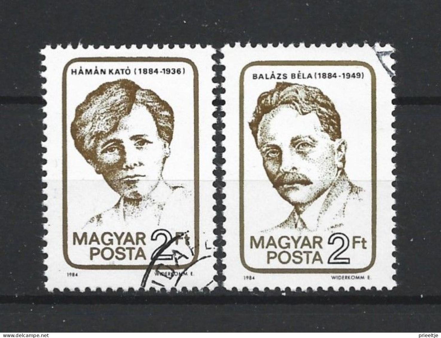 Hungary 1984 K. Haman & B. Balazs Centenary Y.T. 2942/2943 (0) - Oblitérés