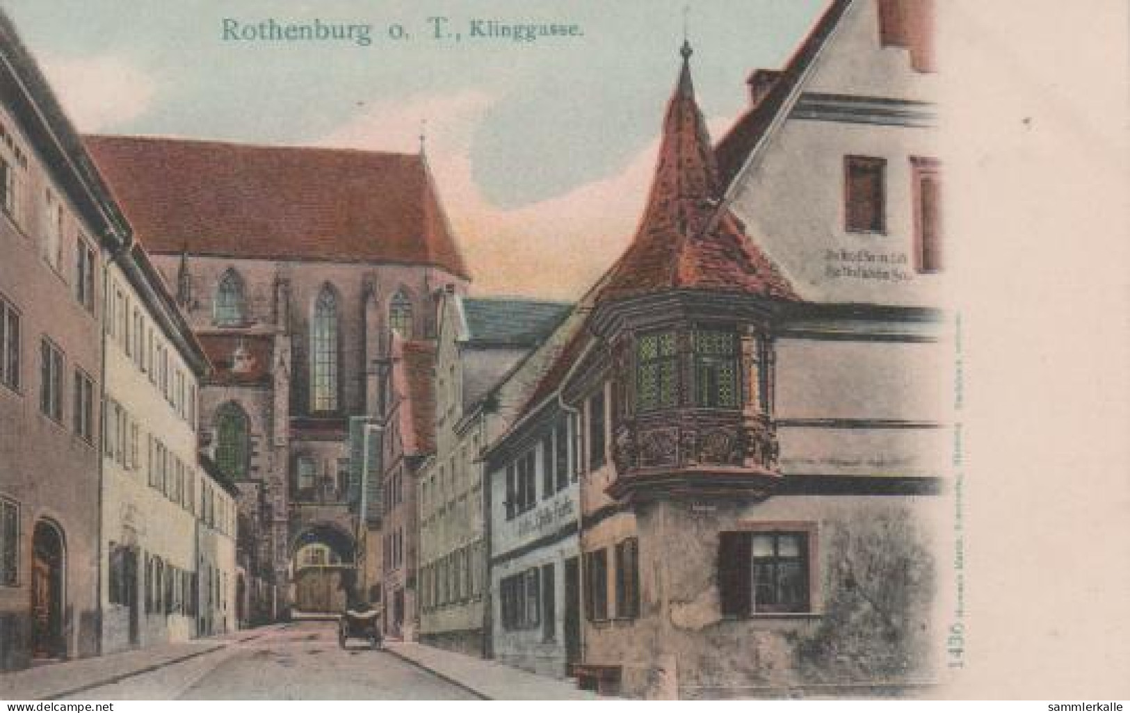 6610 - Rothenburg O.T. - Klinggasse - Ca. 1910 - Rothenburg O. D. Tauber
