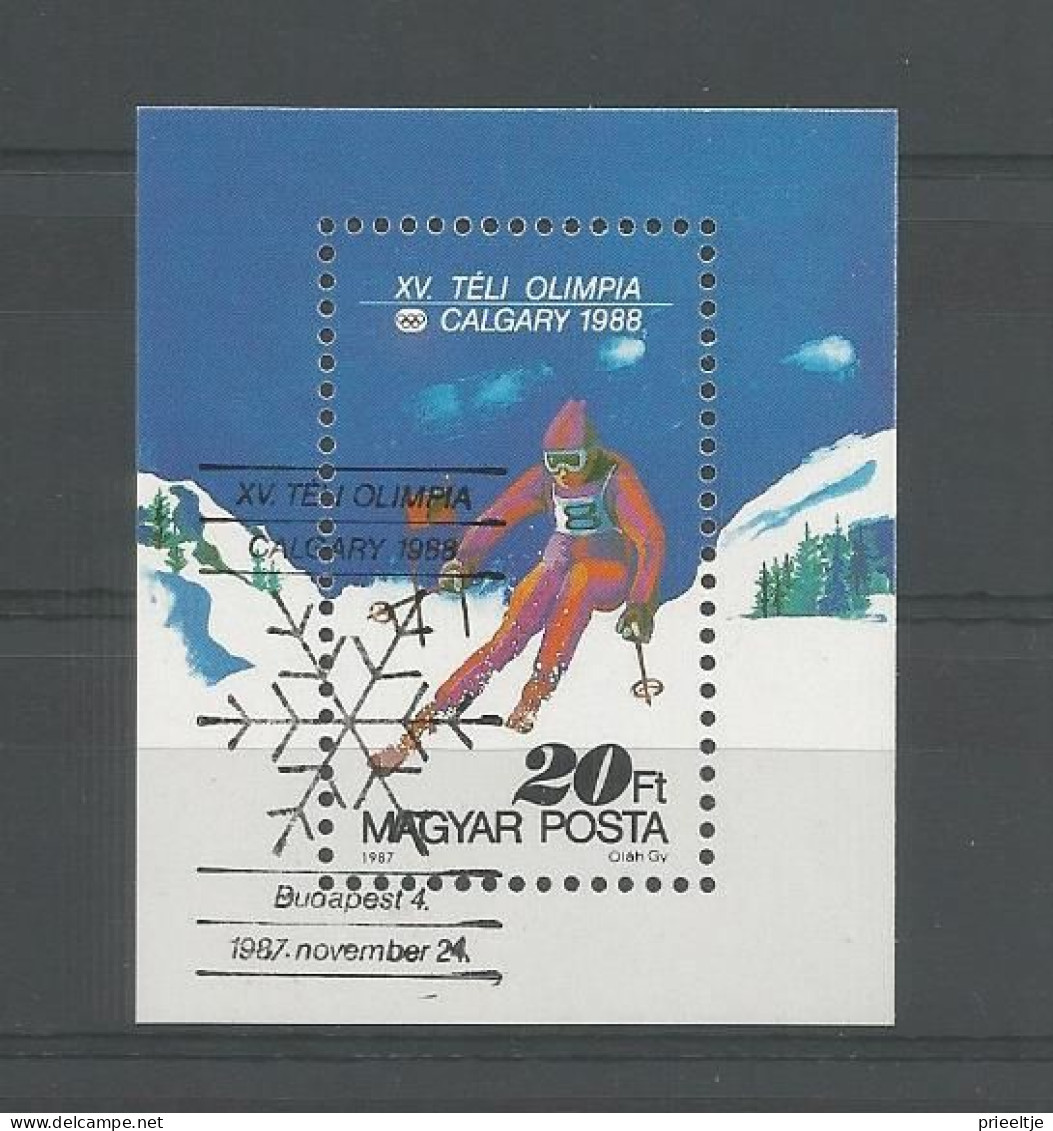 Hungary 1987 Ol. Winter Games Calgary Y.T. BF 194 (0) - Blokken & Velletjes